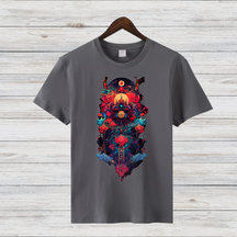Mystisches Winter-Design | Spirituelles Grafikshirt | Stilvolles Statement-Shirt für die kalte Jahreszeit