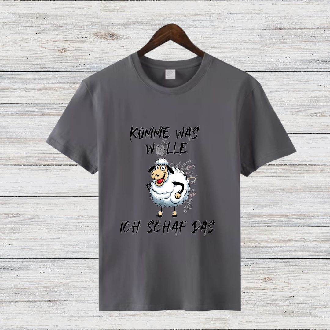 Komme Was Wolle | Lustiges Statement Shirt | Humorvolles Schaf Motiv | Winter Must-have | Damen T-Shirt