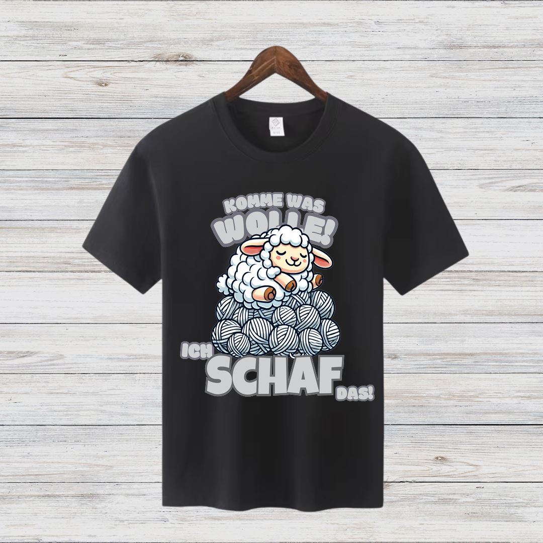 Komme was Wolle | Lustiges Schaf T-Shirt | Humorvolles Winterdesign | Statement Shirt für kalte Tage