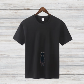 Minimalistisches Kunst T-Shirt | Stilvolles Winter-Shirt | 100% Baumwolle | Geschenk für Kunstliebhaber