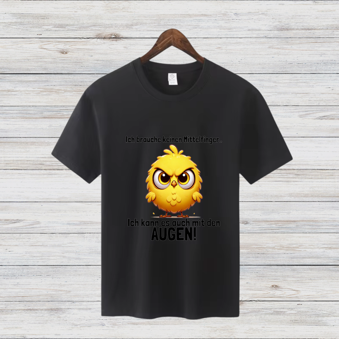 Wütendes Küken Shirt | Lustiges Statement T-Shirt | Humorvolles Weihnachtsdesign | Cooles Winter-Shirt für Damen