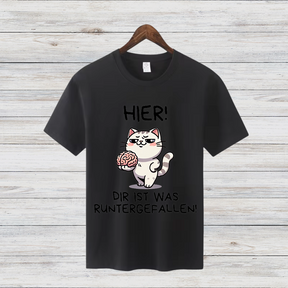 Freches Katzen-Shirt | Lustiges Geschenk | Humorvolles T-Shirt für Katzenfans | Witziges Statement Shirt