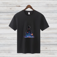 Meditierender Traum | Künstlerisches T-Shirt | Spirituelles Design | Stilvolles Statement Shirt für kalte Tage