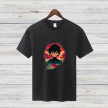 Anime Held Shirt | Stylisches Manga T-Shirt | Perfektes Geschenk für Anime-Fans | Baumwollshirt für Winter-Looks