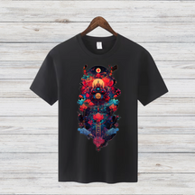 Mystisches Winter-Design | Spirituelles Grafikshirt | Stilvolles Statement-Shirt für die kalte Jahreszeit