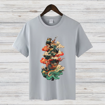 Mystischer Drachenbaum | Asiatisches Kunst T-Shirt | Fantasievolles Design | Stilvolles Baumwollshirt für Wintertage