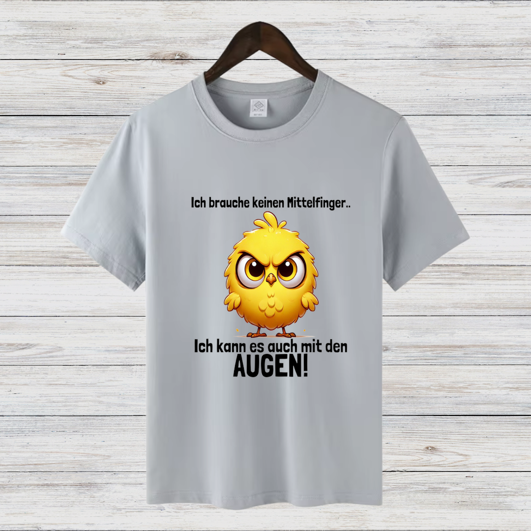 Wütendes Küken Shirt | Lustiges Statement T-Shirt | Humorvolles Weihnachtsdesign | Cooles Winter-Shirt für Damen