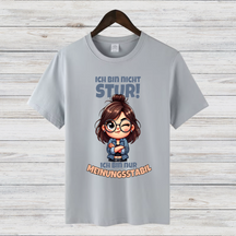 Meinungsstabil Shirt | Lustiges Statement T-Shirt | Cooles Geschenk für Starke Frauen | Humorvolles Motiv für Selbstbewusste
