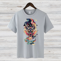 Mystischer Drachengeist | Asiatisches Drachen T-Shirt | Fantasy Kunst Shirt | Legendäres Design für Drachenfans