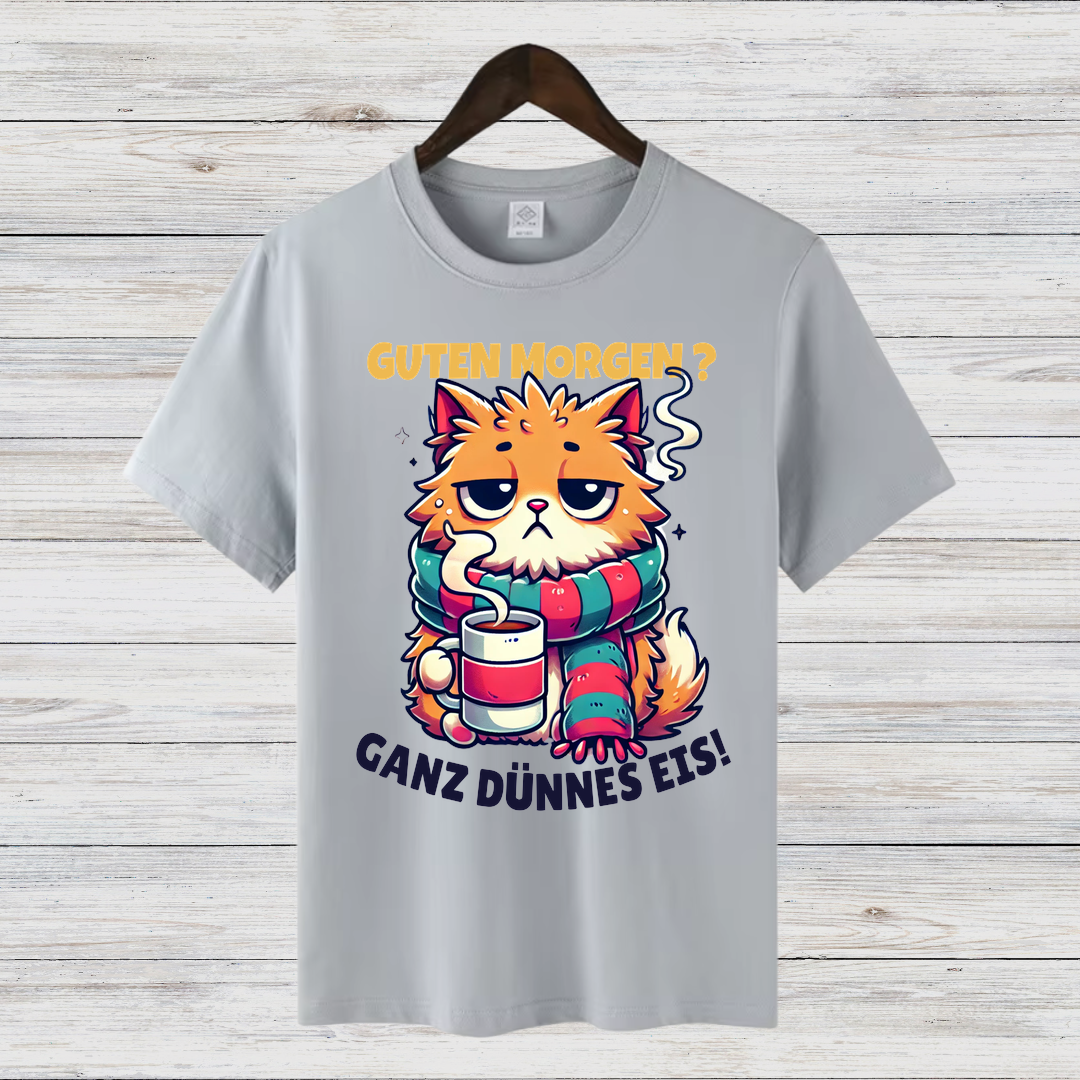 Gemütliche Katze | Lustiges Wintershirt | Humorvolles Statement Shirt | Perfekt für kalte Tage