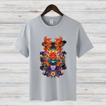 Mystisches Winter-T-Shirt | Fantasievolles Design | Kunstvolles Baumwollshirt | Stilvolles Statement für kalte Tage