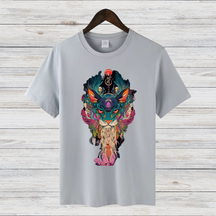Mystische Katzenkunst | Trendiges Wintershirt | Spirituelles Design | Statement Shirt für Kreative