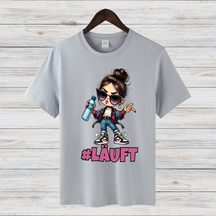 #LÄUFT Shirt | Cooles Statement Shirt | Trendiges Motiv | Lässiges Freizeitshirt | Geschenk für Fashion-Fans