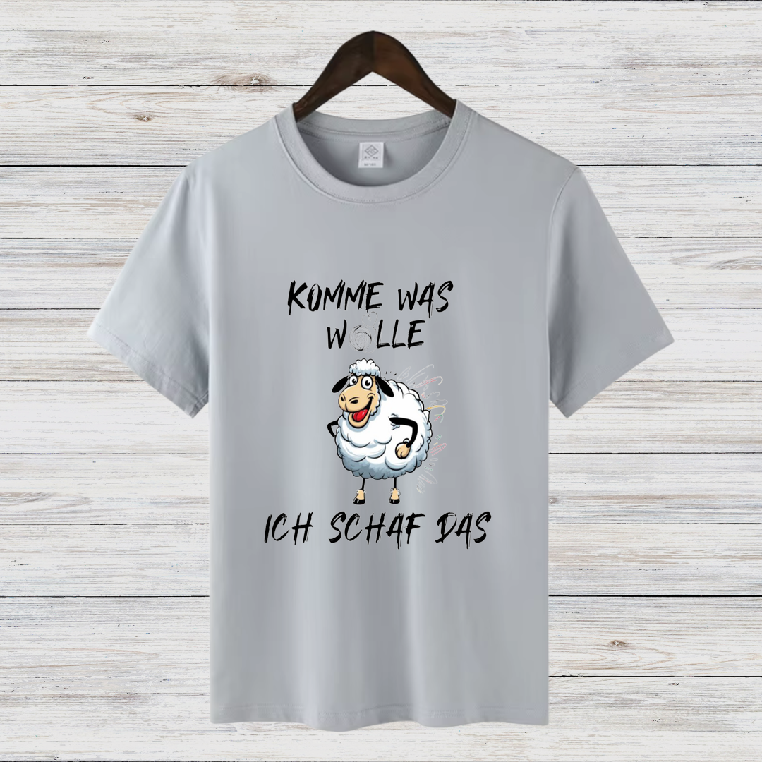 Komme Was Wolle | Lustiges Statement Shirt | Humorvolles Schaf Motiv | Winter Must-have | Damen T-Shirt