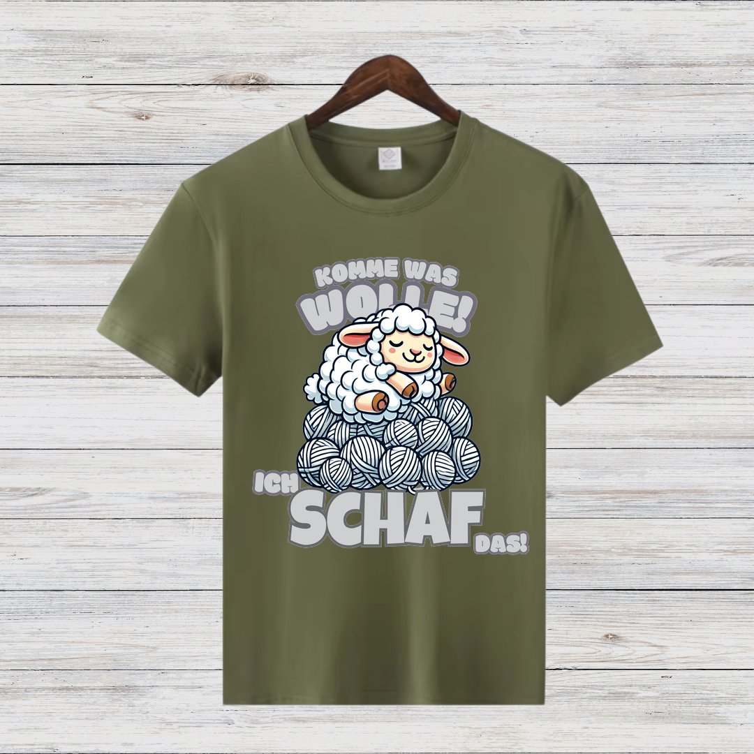 Komme was Wolle | Lustiges Schaf T-Shirt | Humorvolles Winterdesign | Statement Shirt für kalte Tage