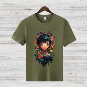 Mystisches Anime Kunst T-Shirt | Fantasy Illustration Shirt | Stilvolles Manga Design | Geschenk für Anime-Fans