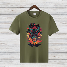 Mystischer Drachengeist | Fantasie Kunst T-Shirt | Asiatisches Drachen Design | Statement Shirt für Fantasy-Fans