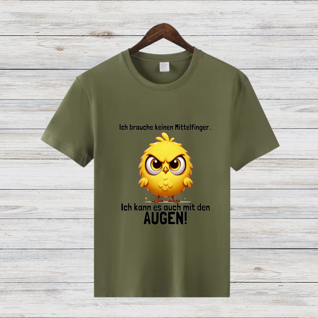 Wütendes Küken Shirt | Lustiges Statement T-Shirt | Humorvolles Weihnachtsdesign | Cooles Winter-Shirt für Damen