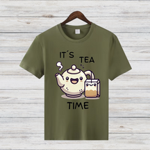 It's Tea Time Shirt | Lustiges Teeliebhaber T-Shirt | Niedliches Winter Tee Design | Geschenk für Teefans