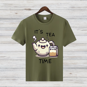 It's Tea Time Shirt | Lustiges Teeliebhaber T-Shirt | Niedliches Winter Tee Design | Geschenk für Teefans