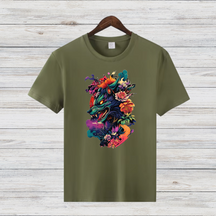 Mystischer Wolf | Kunstvolles Wintershirt | Stilvolles Statement-Shirt | Geschenk für Tierliebhaber