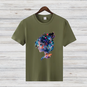 Fantasievolles Anime Shirt | Künstlerisches Design | Perfektes Geschenk für Anime-Fans | Stilvolles Baumwollshirt für den Winter