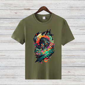 Mystisches Kunst T-Shirt | Fantasy Design Shirt | Kreatives Baumwollshirt | Geschenk für Kunstliebhaber | Statement Shirt für Männer