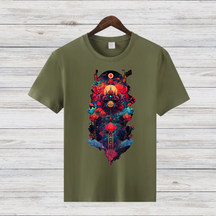 Mystisches Winter-Design | Spirituelles Grafikshirt | Stilvolles Statement-Shirt für die kalte Jahreszeit