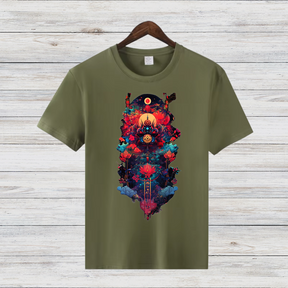 Mystisches Winter-Design | Spirituelles Grafikshirt | Stilvolles Statement-Shirt für die kalte Jahreszeit