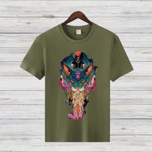 Mystische Katzenkunst | Trendiges Wintershirt | Spirituelles Design | Statement Shirt für Kreative