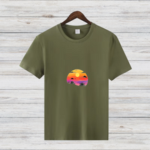 Japan Sonnenuntergang Shirt | Minimalistisches T-Shirt | Asiatisches Design | Stilvolles Statement Shirt für den Winter