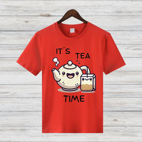 It's Tea Time Shirt | Lustiges Teeliebhaber T-Shirt | Niedliches Winter Tee Design | Geschenk für Teefans