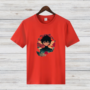 Anime Held Shirt | Stylisches Manga T-Shirt | Perfektes Geschenk für Anime-Fans | Baumwollshirt für Winter-Looks