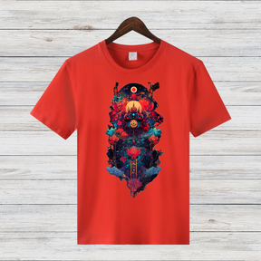Mystisches Winter-Design | Spirituelles Grafikshirt | Stilvolles Statement-Shirt für die kalte Jahreszeit