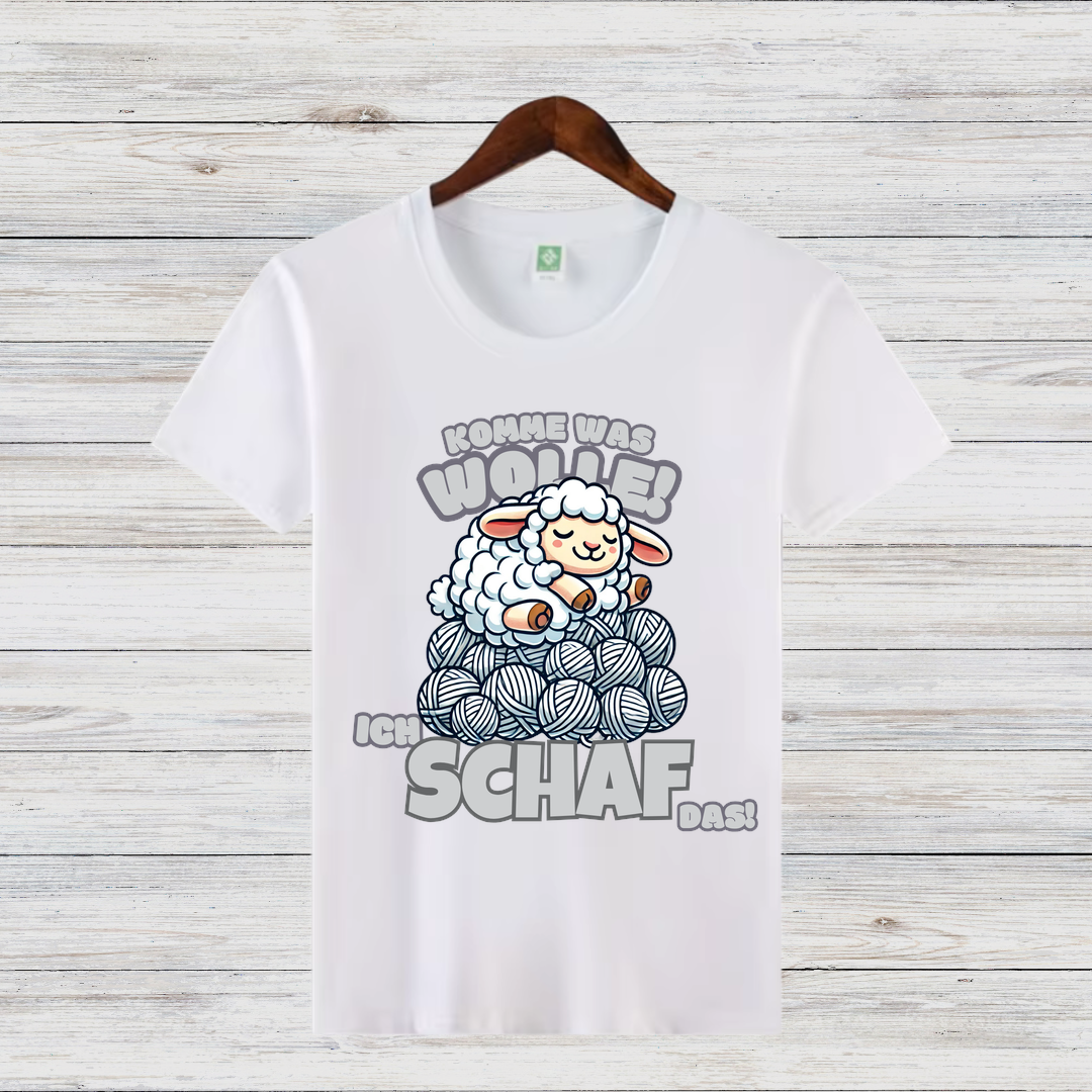 Komme was Wolle | Lustiges Schaf T-Shirt | Humorvolles Winterdesign | Statement Shirt für kalte Tage