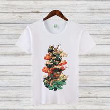 Mystischer Drachenbaum | Asiatisches Kunst T-Shirt | Fantasievolles Design | Stilvolles Baumwollshirt für Wintertage
