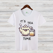 It's Tea Time Shirt | Lustiges Teeliebhaber T-Shirt | Niedliches Winter Tee Design | Geschenk für Teefans
