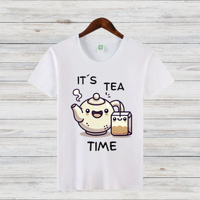 It's Tea Time Shirt | Lustiges Teeliebhaber T-Shirt | Niedliches Winter Tee Design | Geschenk für Teefans