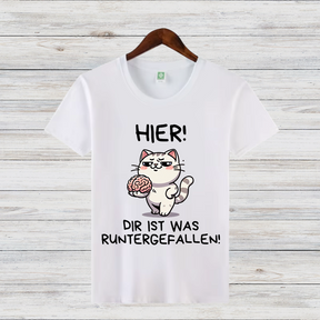 Freches Katzen-Shirt | Lustiges Geschenk | Humorvolles T-Shirt für Katzenfans | Witziges Statement Shirt