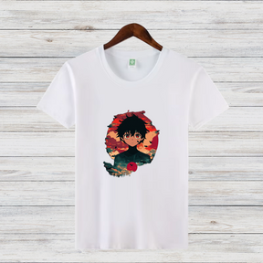 Anime Held Shirt | Stylisches Manga T-Shirt | Perfektes Geschenk für Anime-Fans | Baumwollshirt für Winter-Looks