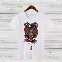 Mystischer Drachengeist | Asiatisches Kunstshirt | Samurai & Drachen Design | Stylisches Fantasy T-Shirt für den Winter