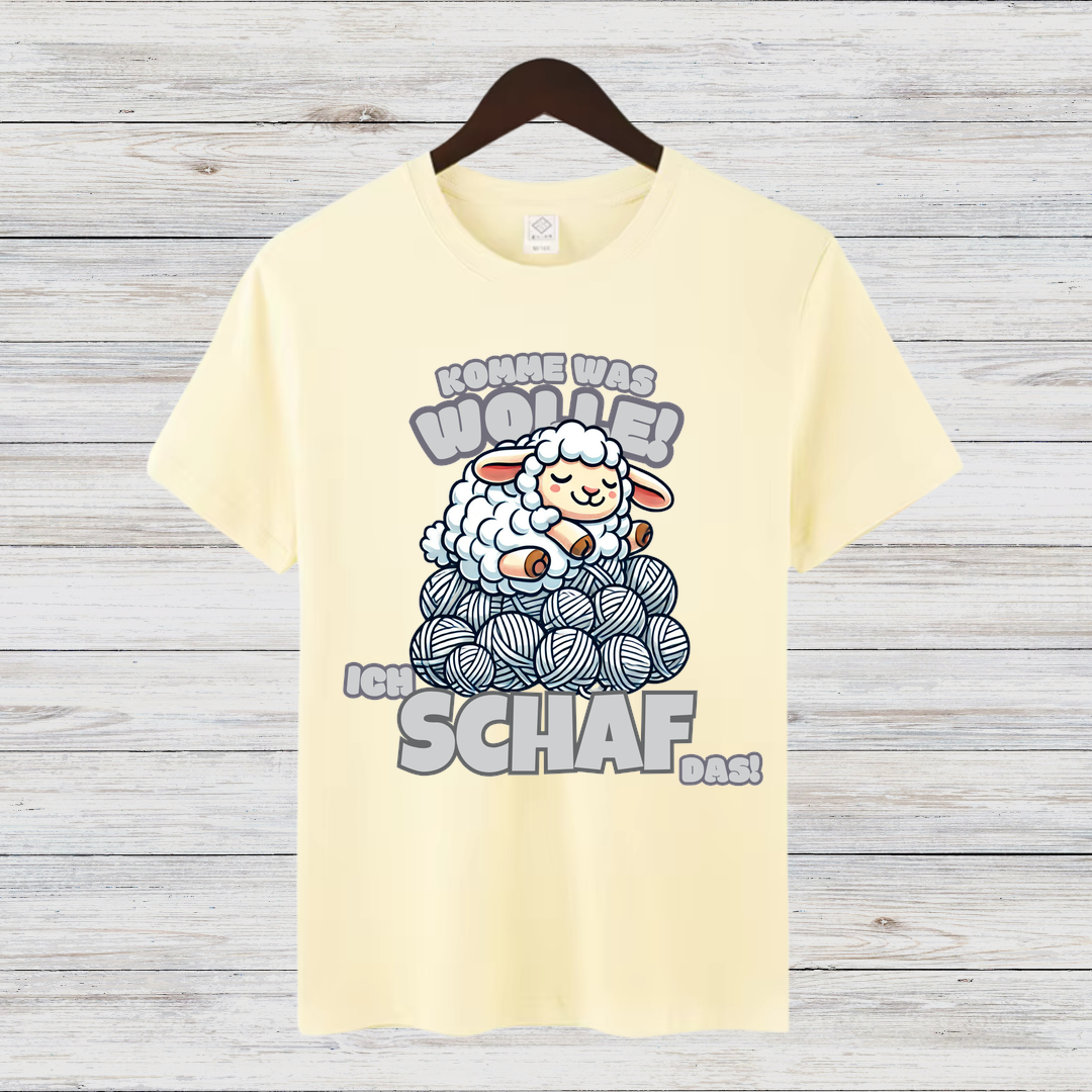 Komme was Wolle | Lustiges Schaf T-Shirt | Humorvolles Winterdesign | Statement Shirt für kalte Tage