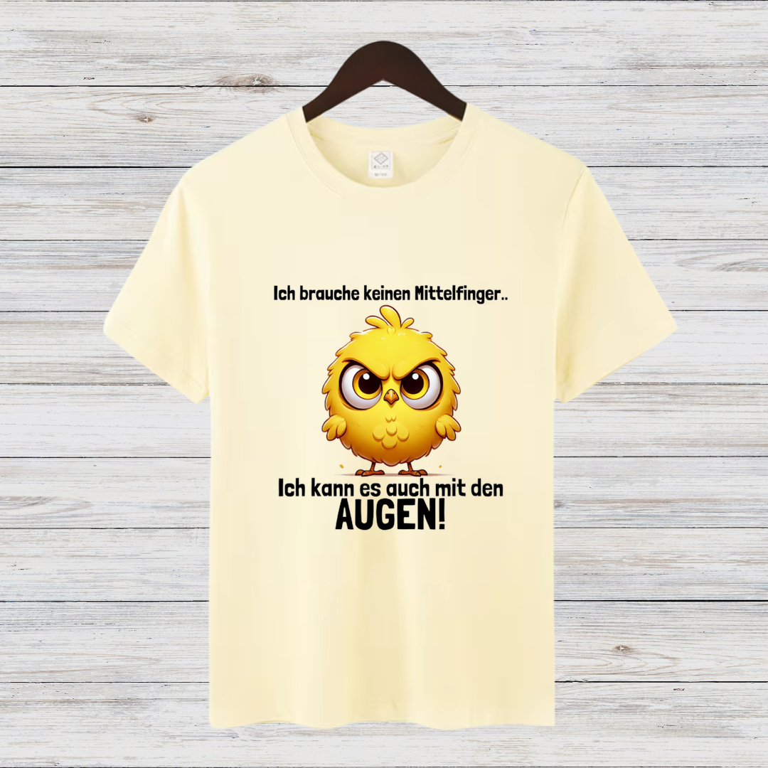 Wütendes Küken Shirt | Lustiges Statement T-Shirt | Humorvolles Weihnachtsdesign | Cooles Winter-Shirt für Damen