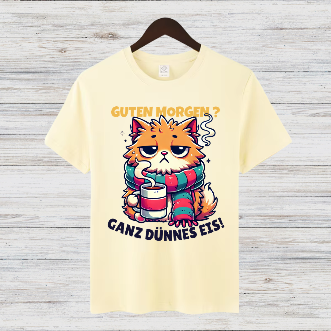 Gemütliche Katze | Lustiges Wintershirt | Humorvolles Statement Shirt | Perfekt für kalte Tage