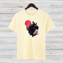 Mystische Kriegerin | Kunstvolles Fantasy-Shirt | Japanisches Design | Stilvolles Statement-Shirt für den Winter