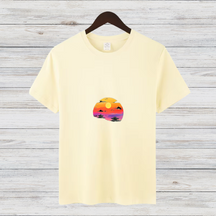 Japan Sonnenuntergang Shirt | Minimalistisches T-Shirt | Asiatisches Design | Stilvolles Statement Shirt für den Winter