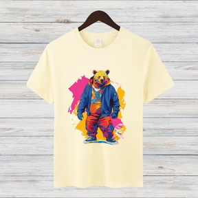 T-Shirt - Bunter Streetstyle Bär Design