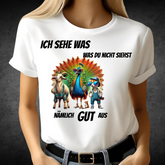 Ich sehe was, was du nicht siehst | Lustiges Statement Shirt | Humorvolles Tierdesign | Perfekt für kalte Tage