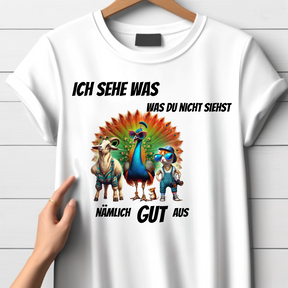 Ich sehe was, was du nicht siehst | Lustiges Statement Shirt | Humorvolles Tierdesign | Perfekt für kalte Tage