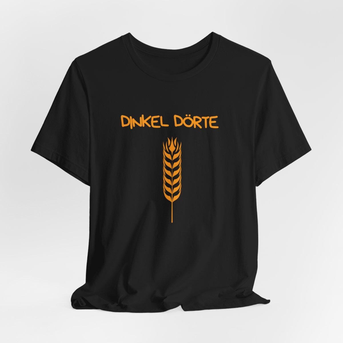 Dinkel Dörte | Lustiges Statement T-Shirt | Herbstliches Baumwoll-Shirt mit Weizen-Design